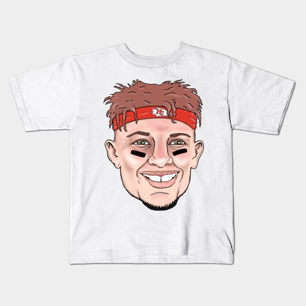 Patrick mahomes Kids T-Shirt by RenzArt